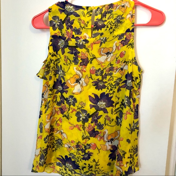 Anthropologie HD in Paris yellow floral flutter - Picture 7 of 8